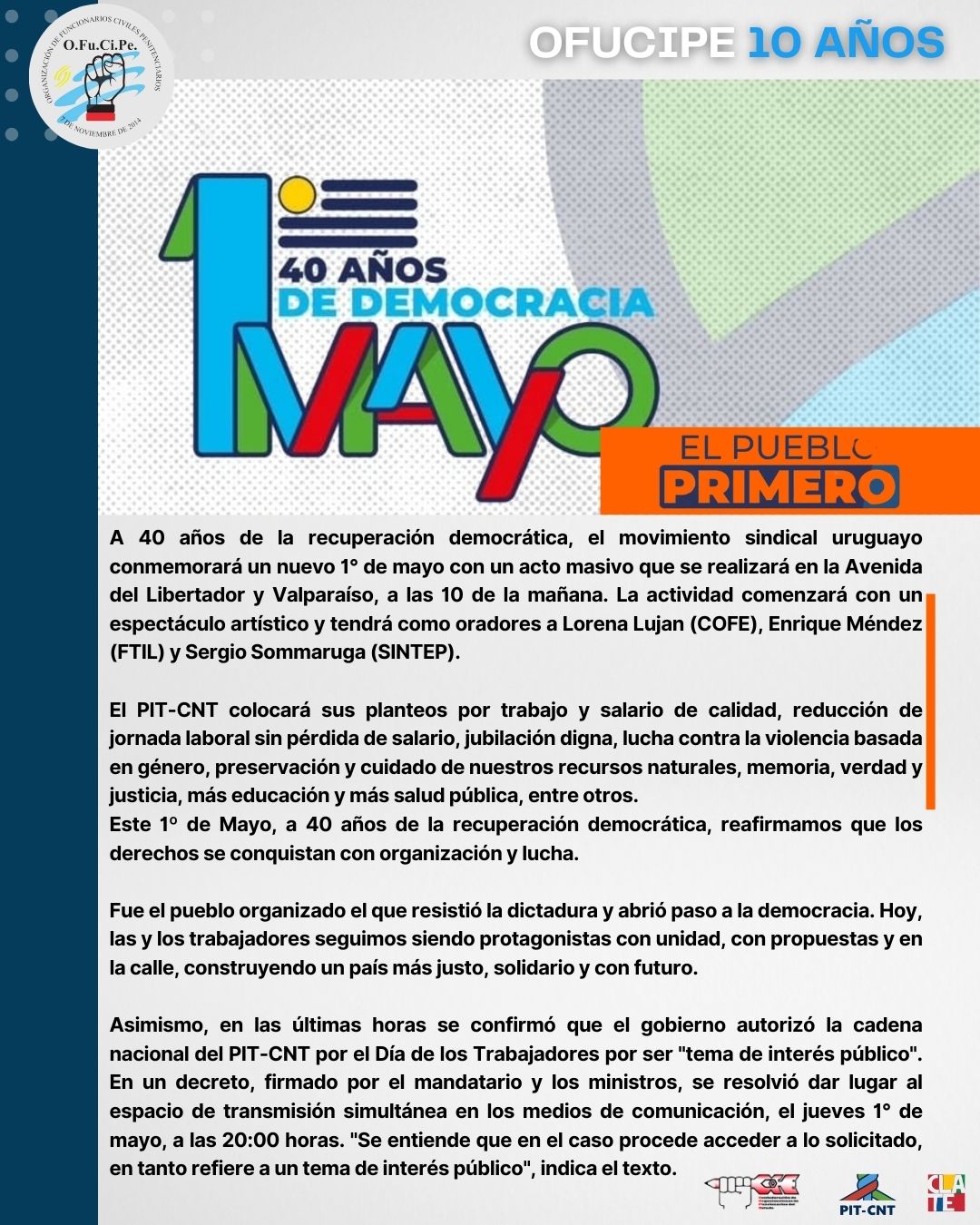 1 de Mayo  Cofe