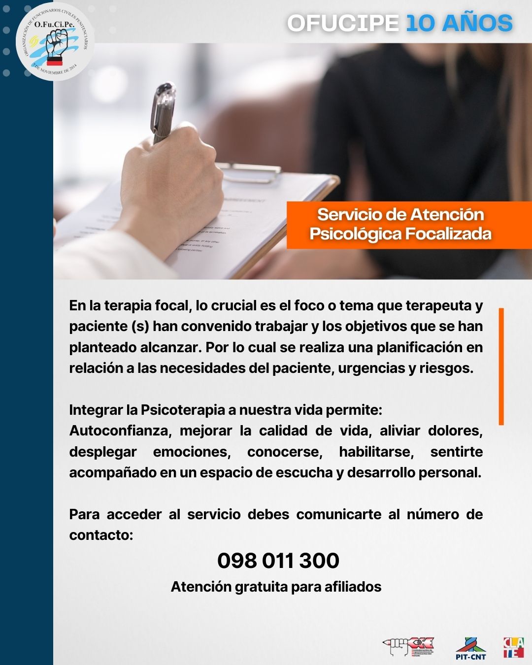 Servicio de Atención Psicológica Focalizada